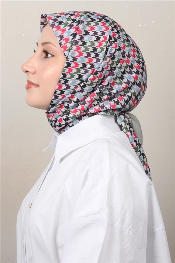 Silk Life Soft Pamuk Eşarp 4140-2 Gri