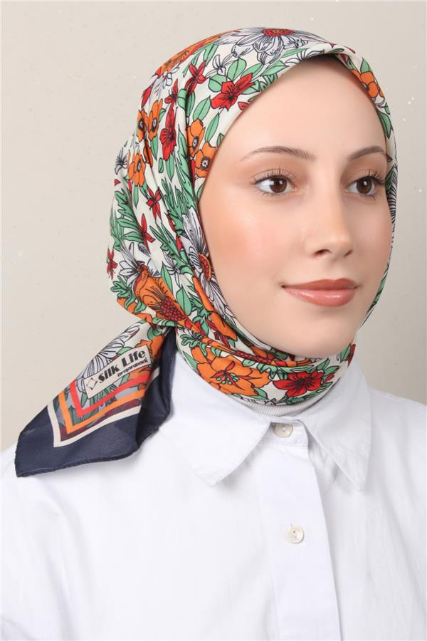 Silk Life Soft Pamuk Eşarp 4149-7