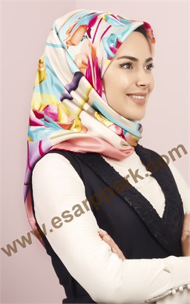 Silkhome İndirimli İpek Eşarp 1506-2