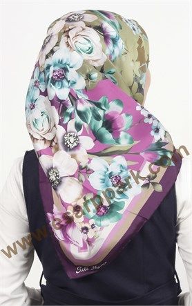 Sillkhome İndirimli İpek Eşarp 15025-3