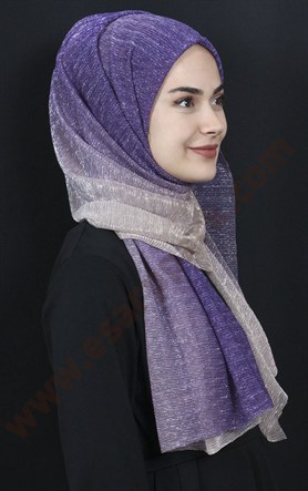 Simli Likralı Şal 507-6
