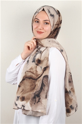 Soft Touch Şal 2744-7 Kahverengi