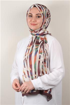 Soft Touch Şal 2750-5 Kahverengi