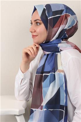 Soft Touch Şal 2751-2 Buz Mavisi