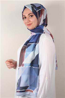 Soft Touch Şal 2751-2 Buz Mavisi