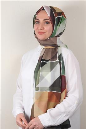 Soft Touch Şal 2751-4 Koyu Yeşil