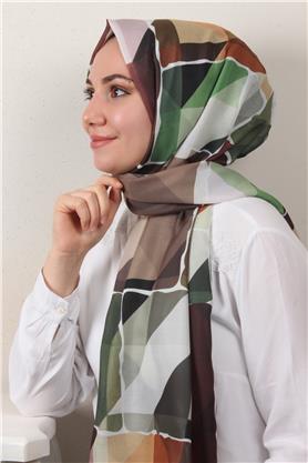 Soft Touch Şal 2751-4 Koyu Yeşil