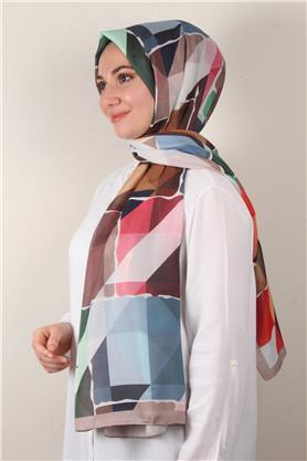 Soft Touch Şal 2751-5 Koyu Bej