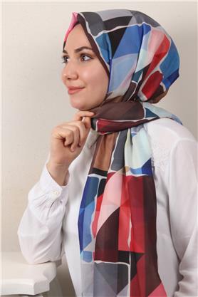 Soft Touch Şal 2751-8 Gümüş