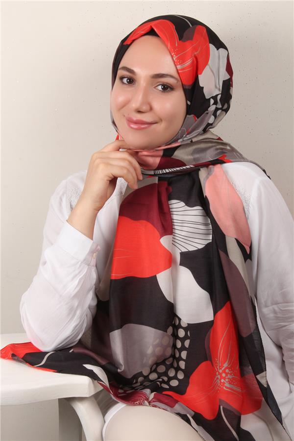 Soft Touch Şal 2763-4 Bordo