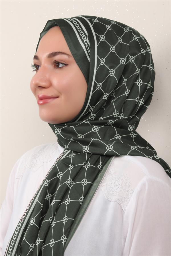 Soft Touch Şal 2764-11 Koyu Haki