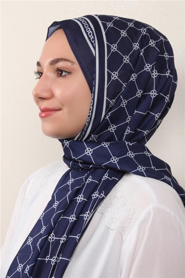 Soft Touch Şal 2764-6 Gece Mavisi