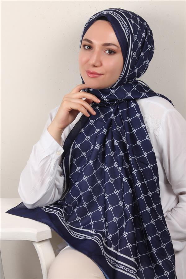 Soft Touch Şal 2764-6 Gece Mavisi