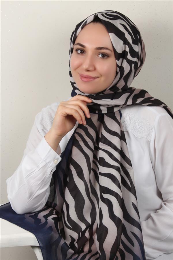 Soft Touch Şal 2773-3 Lacivert