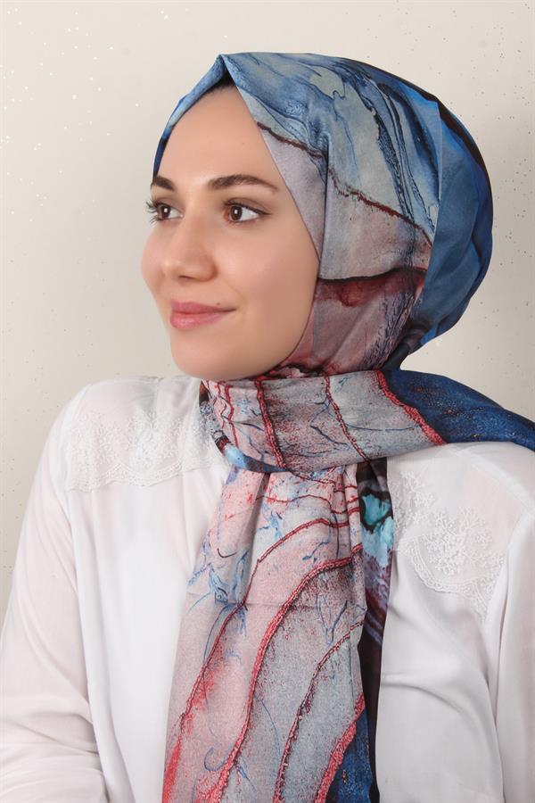 Soft Touch Şal 2775-4 Mavi