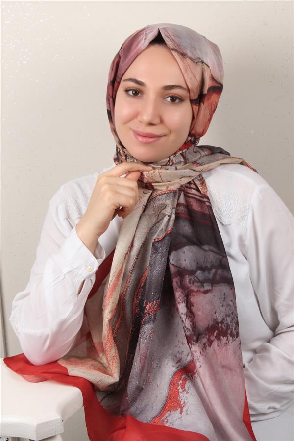 Soft Touch Şal 2775-7 Koyu Taba