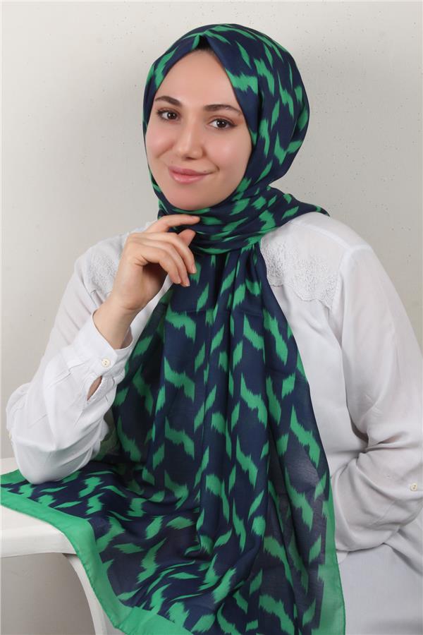 Soft Touch Şal 2776-13 Bentton-Lacivert