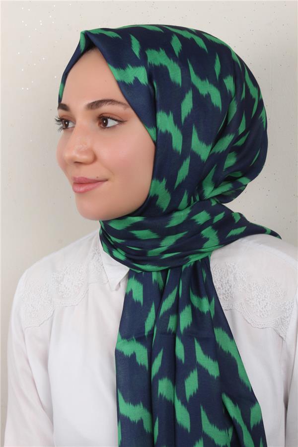 Soft Touch Şal 2776-13 Bentton-Lacivert