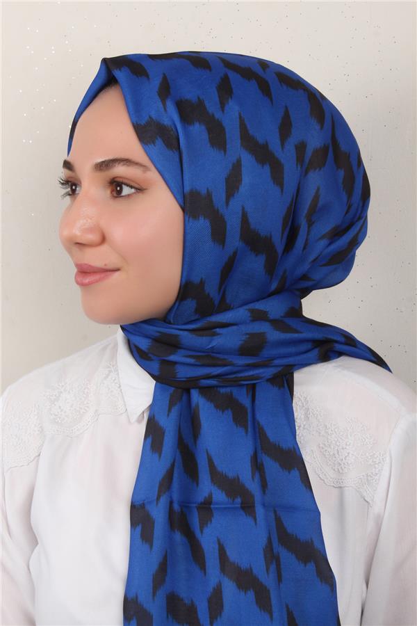 Soft Touch Şal 2776-18 Saks Mavisi