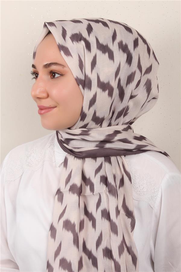 Soft Touch Şal 2776-3 Füme-Krem