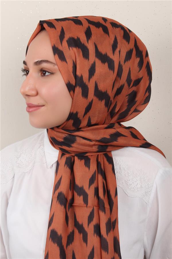 Soft Touch Şal 2776-5 Kiremit