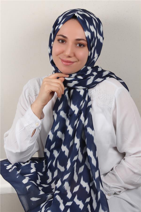 Soft Touch Şal 2776-6 Lacivert