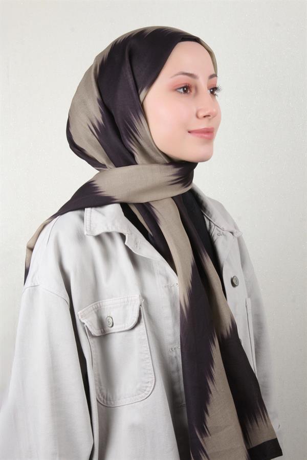 Soft Touch Şal 2779-4 Siyah-Taş