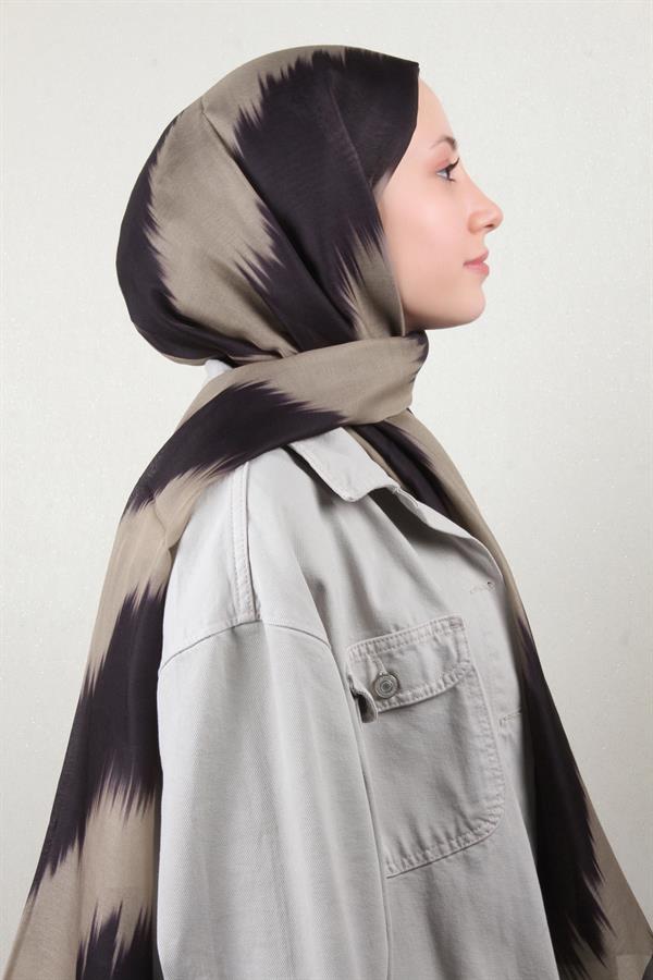 Soft Touch Şal 2779-4 Siyah-Taş