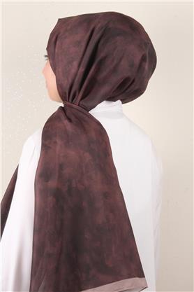 Soft Touch Şal Bulut Desen 2754-19 Acı Kahve