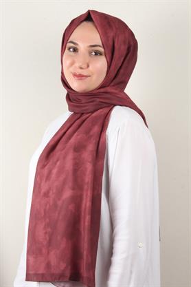 Soft Touch Şal Bulut Desen 2754-20 Bordo