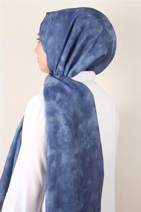 Soft Touch Şal Bulut Desen 2754-4 İndigo