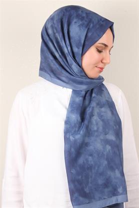Soft Touch Şal Bulut Desen 2754-4 İndigo