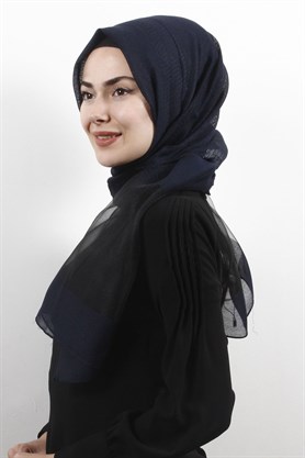 Style Tül Şal 1223-3 Lacivert