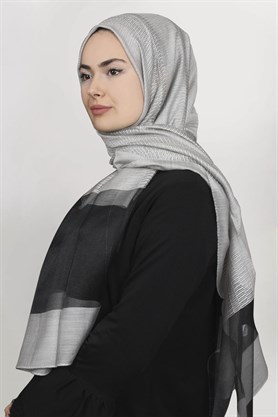 Style Tül Şal 1223-7 Gri