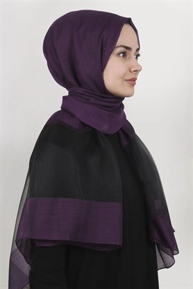 Style Tül Şal 1223-9 Mor 