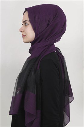 Style Tül Şal 1223-9 Mor 
