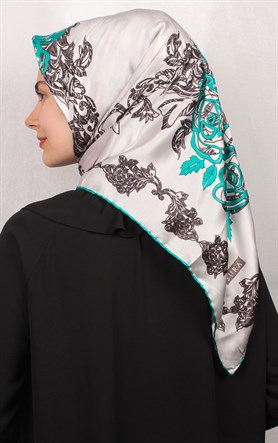 Sura Varaklı İpek Eşarp 4560-1