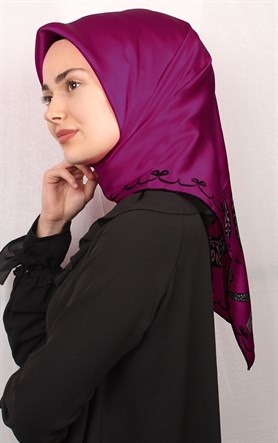 Sura Varaklı İpek Eşarp 4560-10