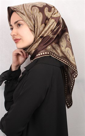 Sura Varaklı İpek Eşarp 4560-13