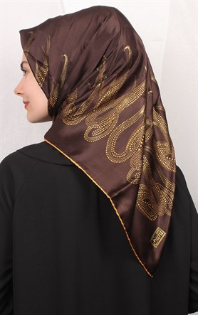 Sura Varaklı İpek Eşarp 4560-16