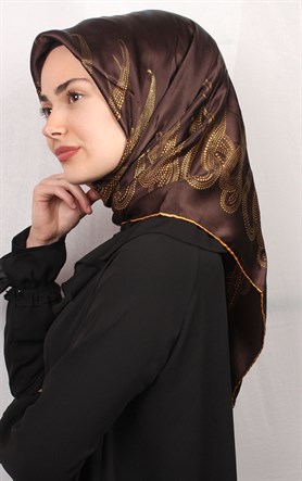Sura Varaklı İpek Eşarp 4560-16