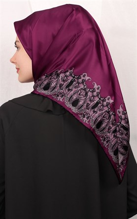 Sura Varaklı İpek Eşarp 4560-17