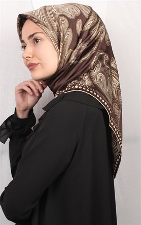 Sura Varaklı İpek Eşarp 4560-19