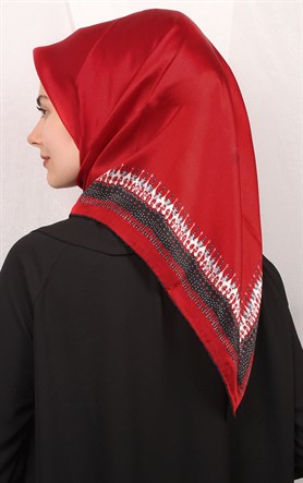 Sura Varaklı İpek Eşarp 4560-21