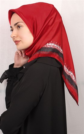 Sura Varaklı İpek Eşarp 4560-21