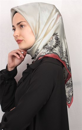 Sura Varaklı İpek Eşarp 4560-22