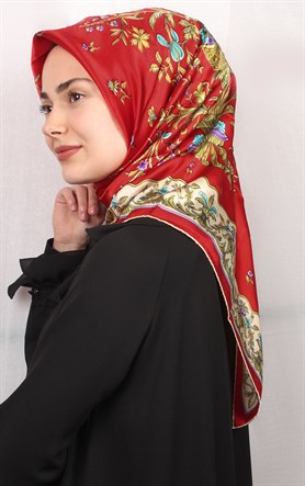 Sura Varaklı İpek Eşarp 4560-25