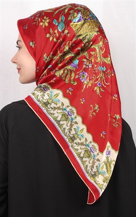 Sura Varaklı İpek Eşarp 4560-25
