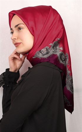 Sura Varaklı İpek Eşarp 4560-27