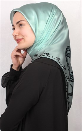 Sura Varaklı İpek Eşarp 4560-28